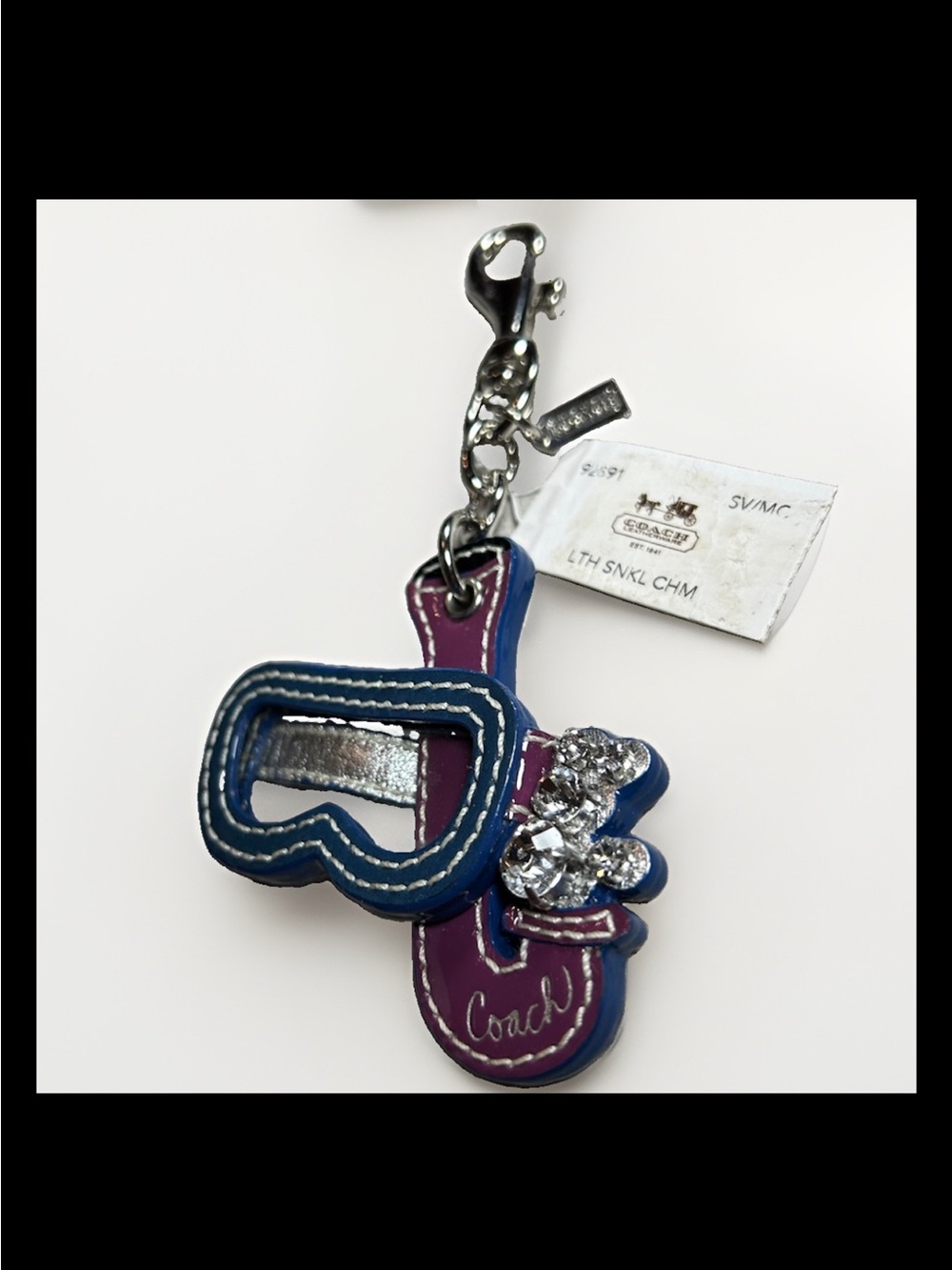 Coach Bag Cham Snorkel Mask, Rhinestone Bubbles, 2008- Style: #93191 Limited Ed.